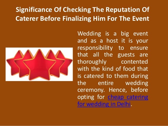 Cheap Catering For Wedding In Delhi