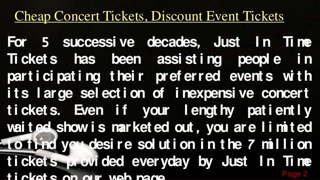 Cheap concert tickets, discount event tickets
