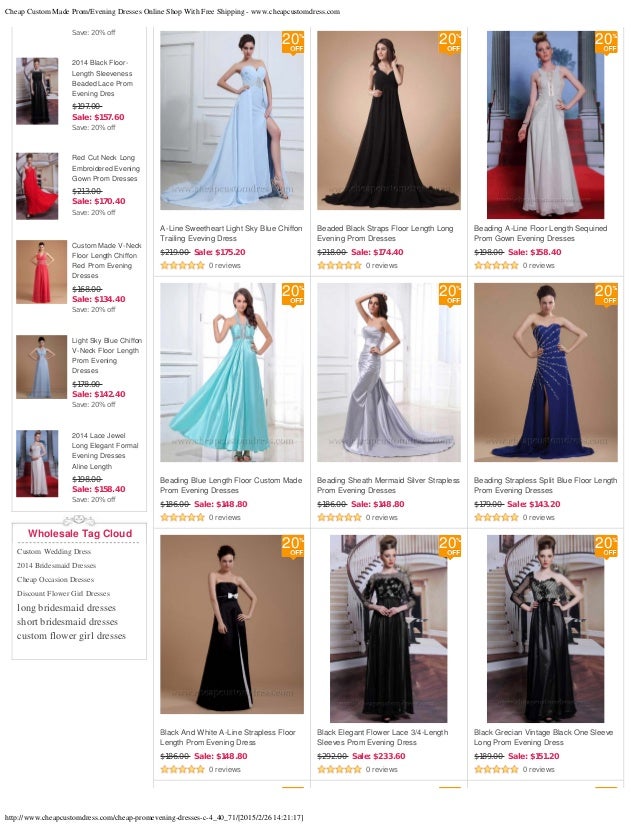 Custom Made Prom Dresses For Sale Sale 