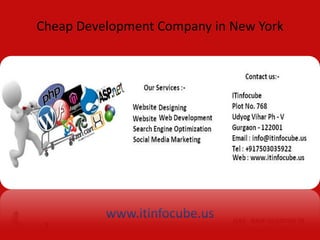 Cheap Development Company in New York
www.itinfocube.us
 