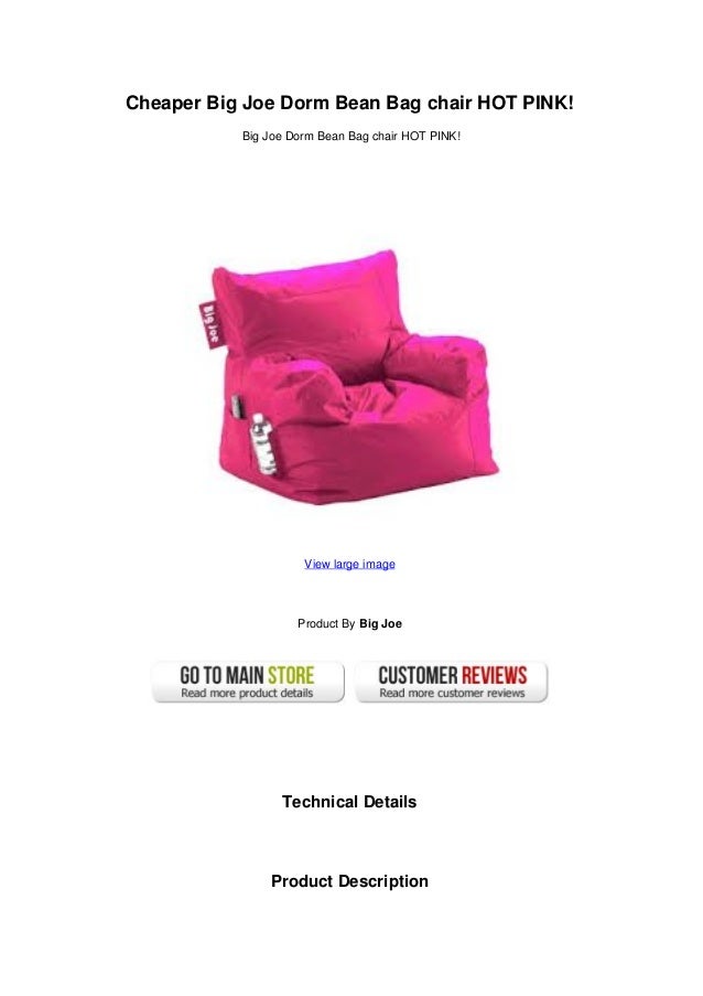 Cheaper big joe dorm bean bag chair hot pink