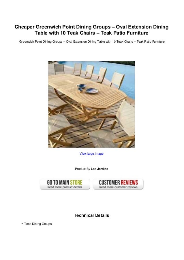 Cheaper Greenwich Point Dining Groups Oval Extension Dining Table W