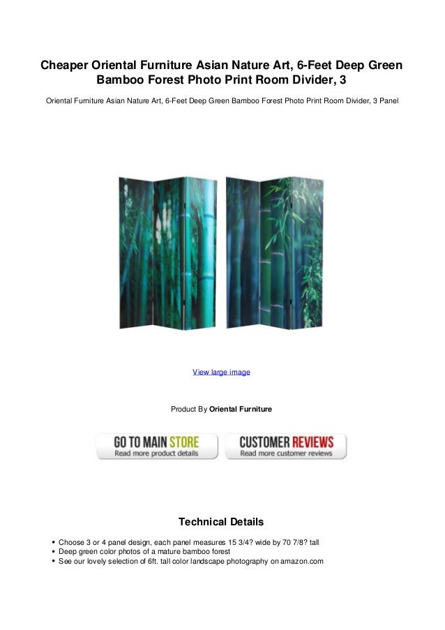 Cheaper Oriental Furniture Asian Naturea Art 6 Feet Deep Green Bamboo