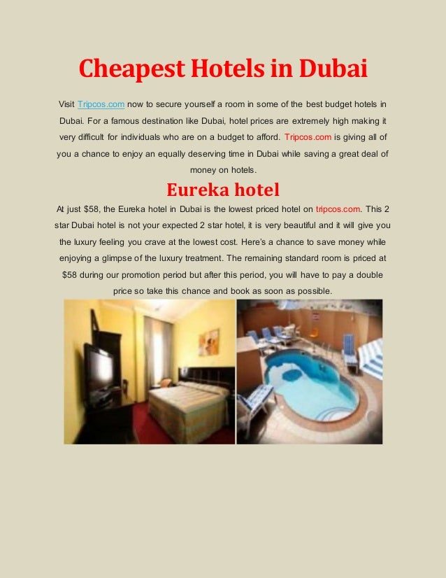 Cheapest Hotels in Dubai
