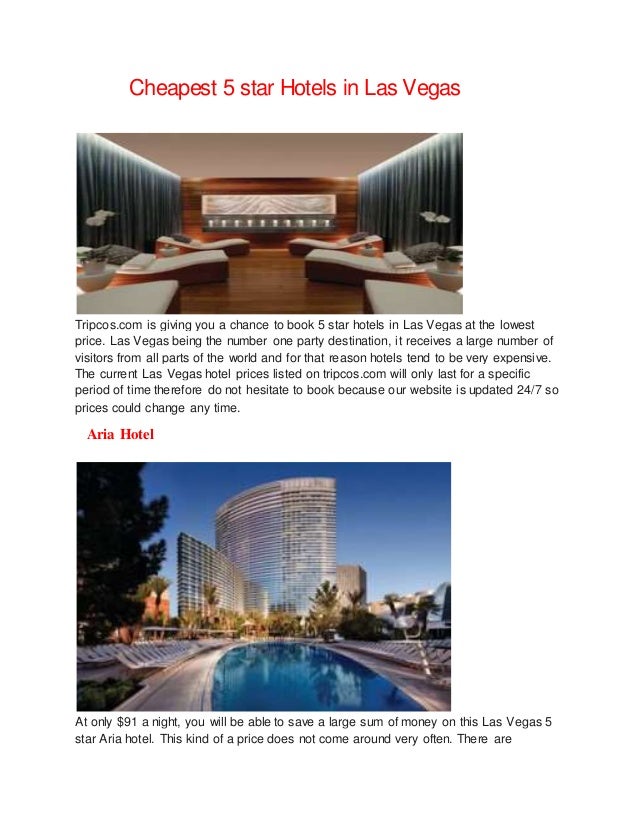 CHEAPEST 5 STAR HOTELS IN LAS VEGAS