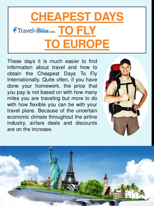 Cheapest days to fly to europe