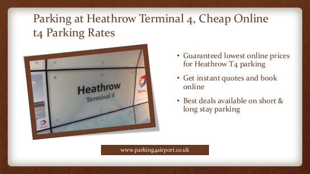 Cheapest Heathrow Airport Parking, T1, T2, T3 T4 & T5 | Parking 4 Air…