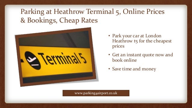 Cheapest Heathrow Airport Parking, T1, T2, T3 T4 & T5 | Parking 4 Air…