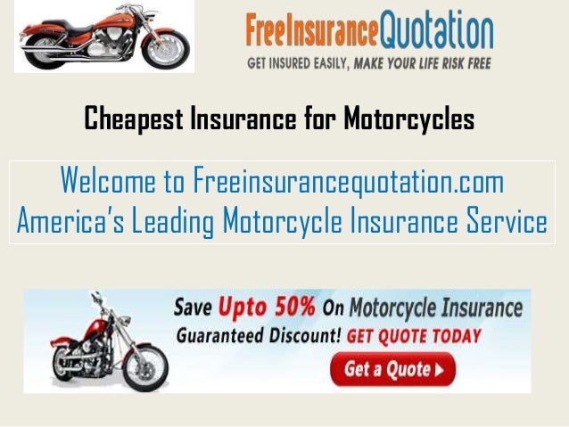 Cheapest Insurance for Motorcycles