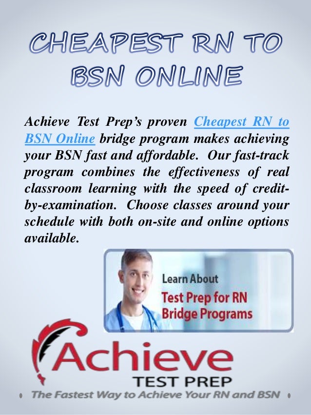 RN To BSN Online Fast