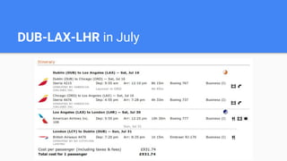 DUB-LAX-LHR in July
 