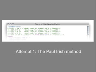 Attempt 1: The Paul Irish method
 