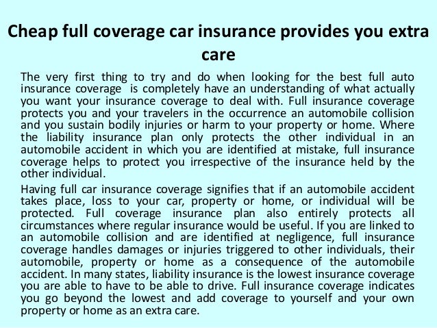Cheap full coverage auto insurance quotes top