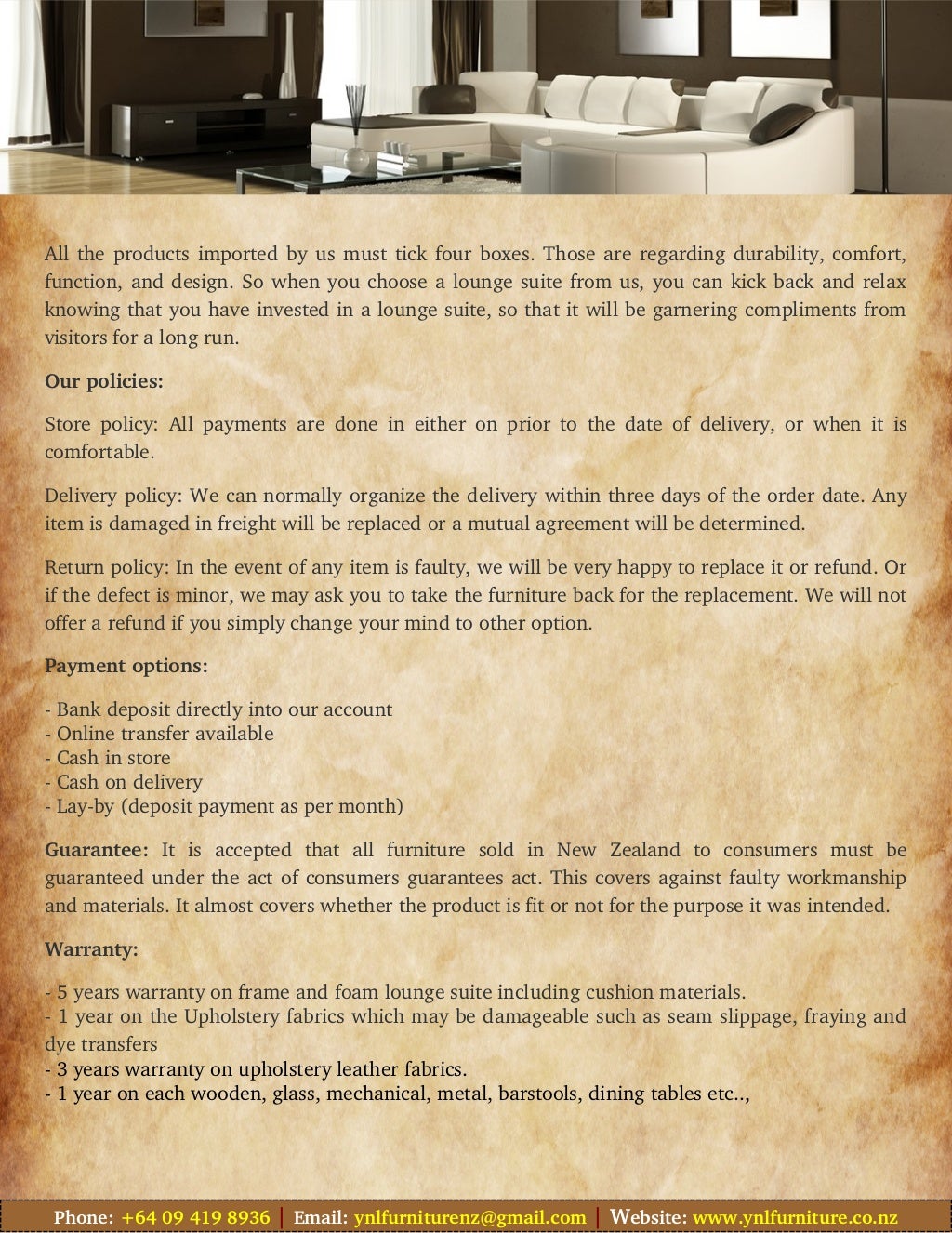 Cheap furniture stores nz helps you to get new look for your home