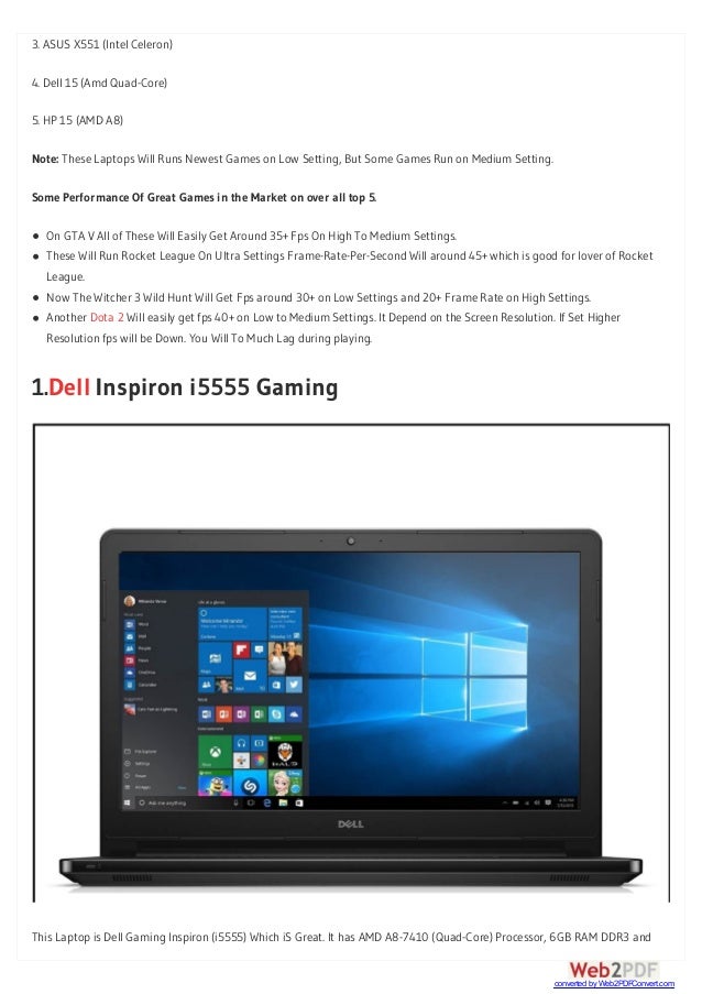 Cheap gaming laptops under 300 dollars (2017 edition)