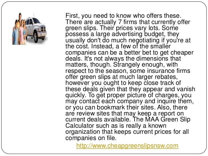 Cheap green slips nsw ppt 1125