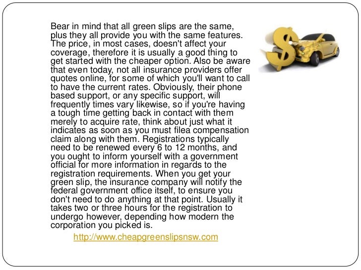 Cheap green slips nsw ppt 1125