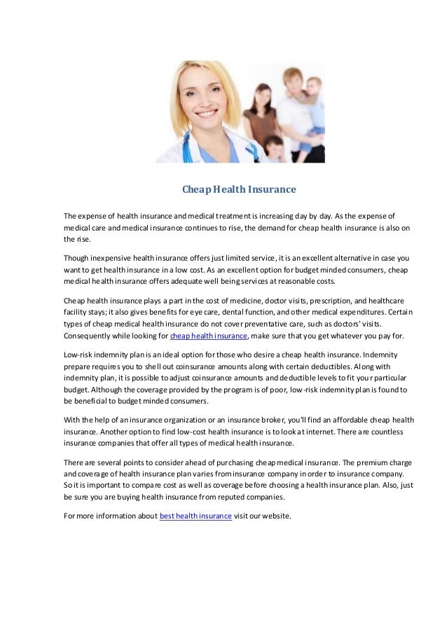 what is the cheapest health insurance you can get