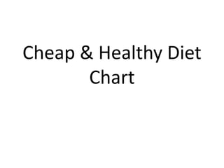 cheap healthy meals
