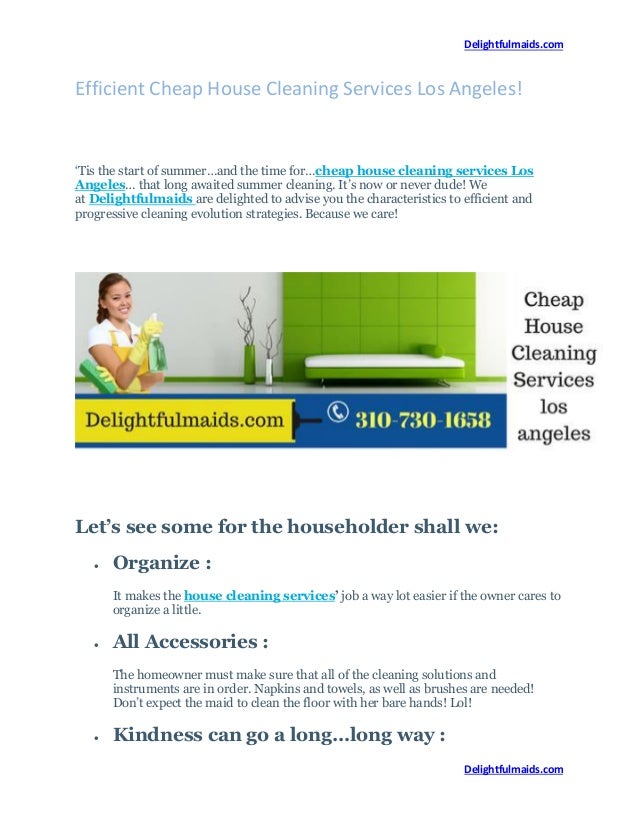 Cheap house cleaning services los angeles