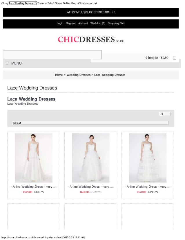 Cheap Lace Wedding Dresses Uk Discount Bridal Gowns Online Shop Chi