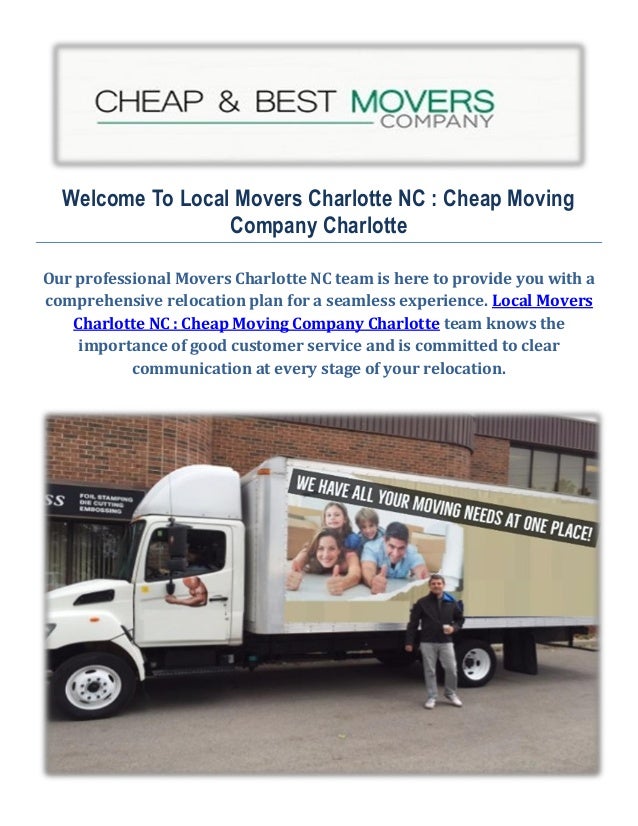 Cheap Local Movers in Charlotte