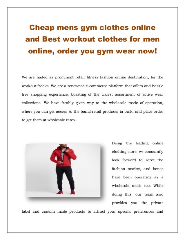 cheap workout clothes online