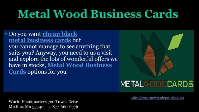 Cheap Metal Business Cards The Great Bination Between