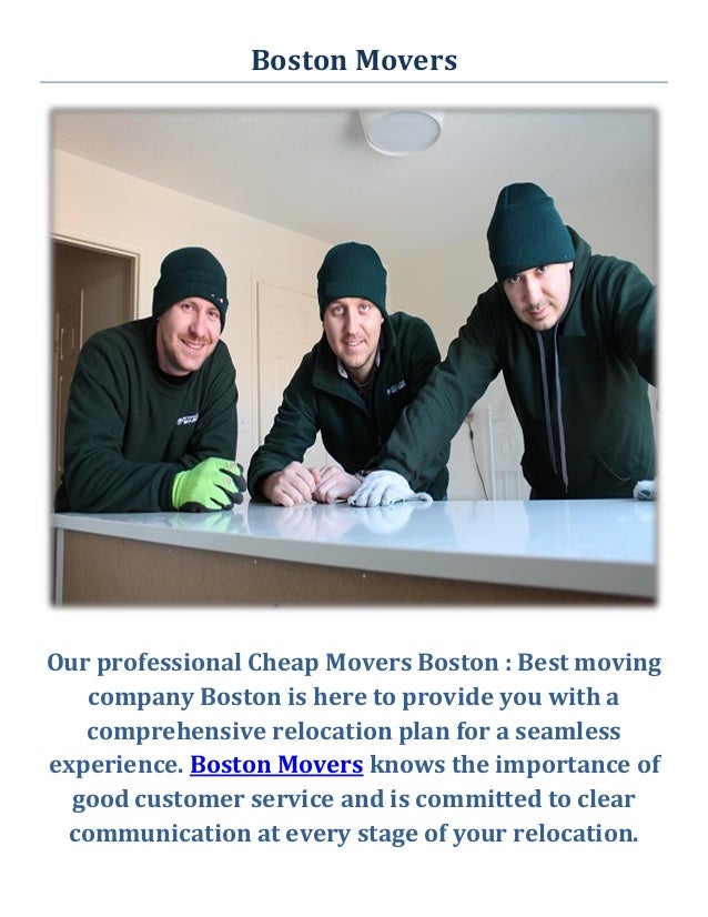 Cheap Movers in Boston, MA
