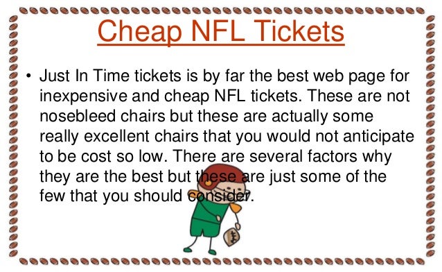 Cheap nfl tickets