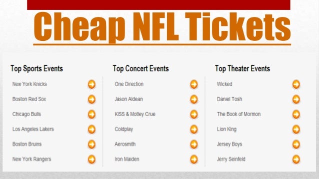 Cheap nfl tickets