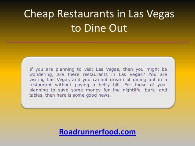 What are some affordable restaurants in Las Vegas?
