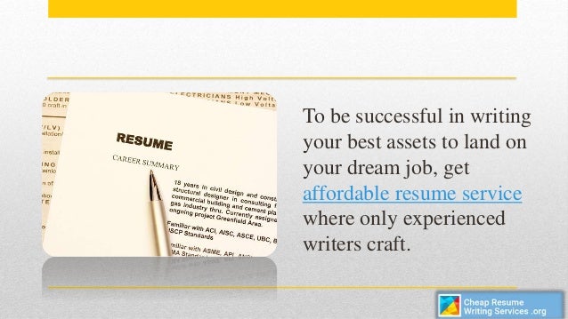 affordable resume writing services
