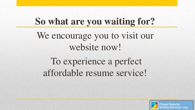 affordable resume writing services