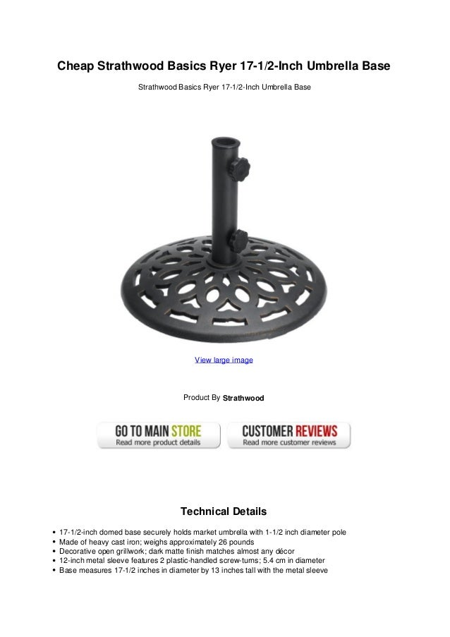 umbrella base sleeve