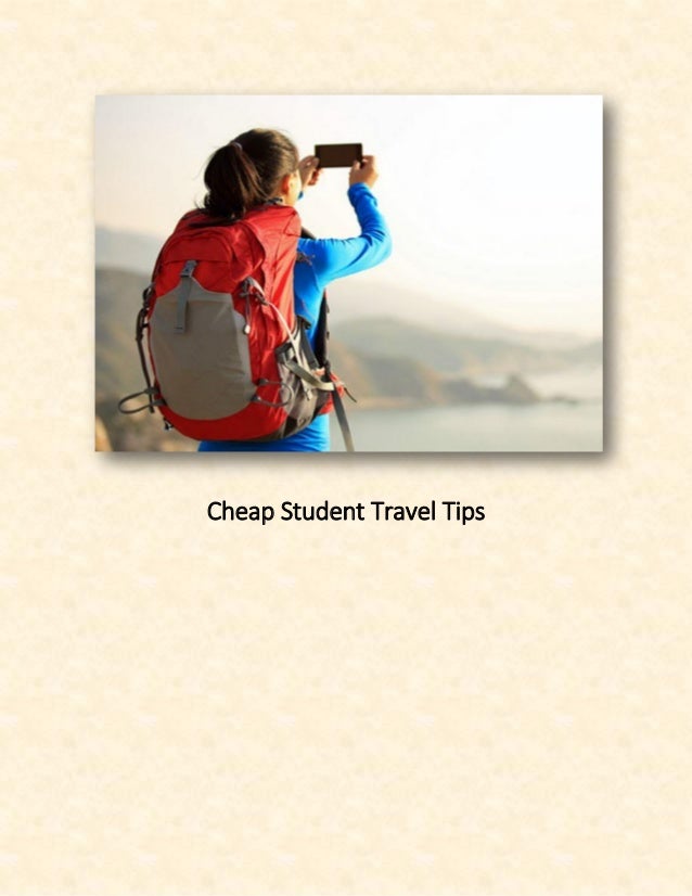 Cheap student travel tips