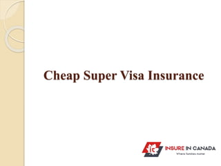 Cheap Super Visa Insurance
 