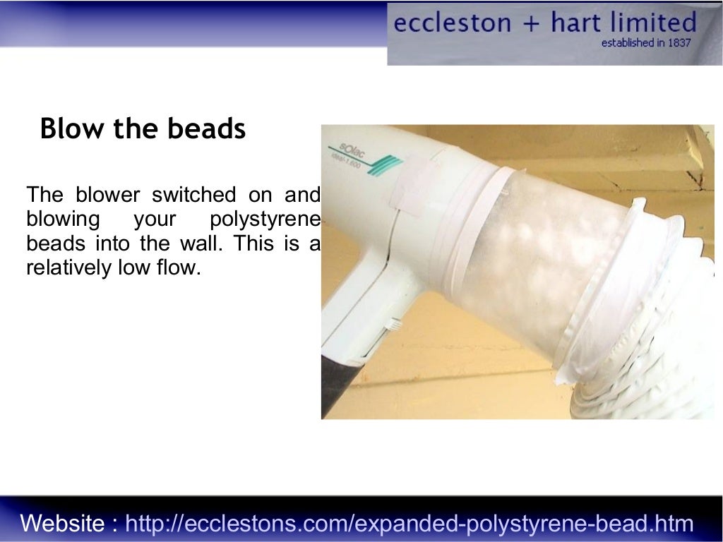 Cheap wall insulation with polystyrene beads