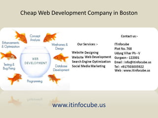 Cheap Web Development Company in Boston
www.itinfocube.us
 
