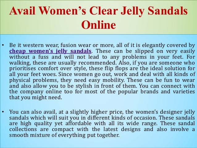 cheap jelly sandals online