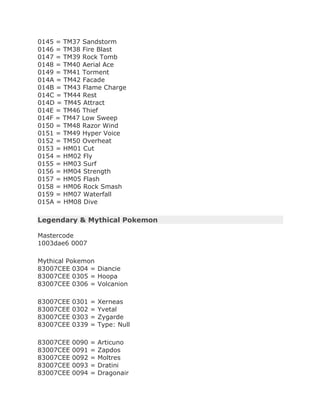 Cheat codes | PDF