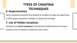 Cheating on Exams 