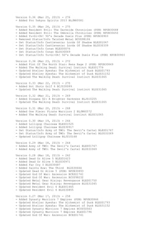 Cheats db bsd_version | TXT