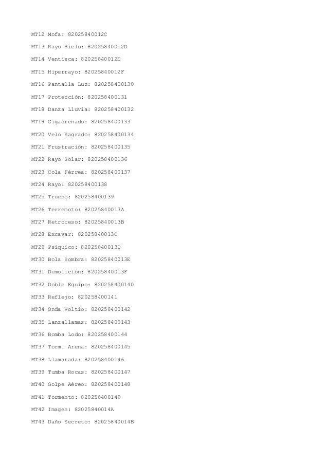 Cheats de pokemon rojo fuego, blue legends