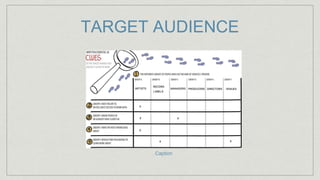 TARGET AUDIENCE
Caption
 