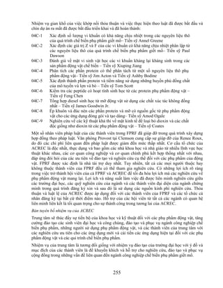 Nhiệm vụ gian khổ của việc khớp nối thỏa thuận và việc thực hiện theo luật đã được bắt đầu và
chín dự án ra mắt đã được bắt đầu triển khai và đã hoàn thành:
04C-1    Xác định số lượng vi khuẩn có khả năng chịu nhiệt trong các nguyên liệu thô
         của quá trình chế biến phụ phẩm giết mổ– Tiến sỹ Annel Greene
04C-2    Xác định các giá trị Z và F của các vi khuẩn có khả năng chịu nhiệt phân lập từ
         các nguyên liệu thô của quá trình chế biến phụ phẩm giết mổ– Tiến sỹ Paul
         Dawson
04C-3    Đánh giá về mặt vi sinh vật học các vi khuẩn kháng lại kháng sinh trong các
         sản phẩm động vật chế biến – Tiến sỹ Xiuping Jiang
04C-4    Phân tích các phần protein có thể phân tách từ một số nguyên liệu thô phụ
         phẩm động vật– Tiến sỹ Jim Acton và Tiến sỹ Ashby Bodine
04C-5    Xác định thành phần protein và tiềm năng sử dụng những huyền phù đồng chất
         của mô tuyến vú lợn và bò – Tiến sỹ Tom Scott
04C-6    Kiểm tra các peptide có hoạt tính sinh học từ các protein phụ phẩm động vật –
         Tiến sỹ Feng Chen
04C-7    Tổng hợp diesel sinh học từ mỡ động vật sử dụng các chất xúc tác không đồng
         nhất – Tiến sỹ James Goodwin Jr.
04C-8    Ép khuôn và đúc nén các phần protein và mỡ có nguồn gốc từ phụ phẩm động
         vật cho các ứng dụng đóng gói và tạo dáng– Tiến sỹ Amod Ogale
04C-9    Nghiên cứu về các kỹ thuật khả thi về mặt kinh tế để loại bỏ dioxin và các chất
         độc giống như dioxin từ các phụ phẩm động vật – Tiến sỹ Coates
Một số nhân viên pháp luật của các thành viên trong FPRF đã giúp đỡ trong quá trình xây dựng
hợp đồng theo pháp luật. Văn phòng Provost tại Clemson cung cấp sự giúp đỡ của Renee Roux,
do đó các chi phí liên quan đến pháp luật được giảm đến mức thấp nhất. Cơ cấu tổ chức của
ACREC là độc nhất, thực dụng và bao gồm các nhà khoa học và nhà giáo từ nhiều lĩnh vực học
thuật khác nhau, các cơ quan công nghiệp và cơ quan chính phủ kết hợp thống nhất với nhau,
đáp ứng đòi hỏi của các ưu tiên về đào tạo và nghiên cứu cụ thể đối với các phụ phẩm của động
vật. FPRF được xác định là nhà tài trợ duy nhất. Tuy nhiên, tất cả các mọi người thuộc hay
không thuộc thành viên của FPRF đều có thể tham gia nghiên cứu. Có những lợi ích rõ ràng
trong việc trở thành hội viên của cả FPRF và ACREC để tối đa hóa lợi ích mà các nghiên cứu về
phụ phẩm động vật mang lại. Lợi ích và năng suất làm việc đã được liên minh nghiên cứu giữa
các trường đại học, các quỹ nghiên cứu của ngành và các thành viên đại diện của ngành chứng
minh trong quá trình đăng ký xin và sau đó là sử dụng các nguồn kinh phí nghiên cứu. Thỏa
thuận và luật lệ của ACREC được áp dụng đối với các thành viên của FPRF và các tổ chức cá
nhân đăng ký tại bất cứ thời điểm nào. Hỗ trợ của các hội viên từ tất cả các ngành có quan hệ
liên minh liên kết là tối quan trọng cho sự thành công trong tương lai của ACREC.
Bản tuyên bố nhiệm vụ của ACREC
Trung tâm sẽ thúc đẩy sự tiến bộ của khoa học và kỹ thuật đối với các phụ phẩm động vật, tăng
cường đào tạo các sinh viên đại học và công chúng, đào tạo và phục vụ ngành công nghiệp chế
biến phụ phẩm, những người sử dụng phụ phẩm động vật, và các thành viên của trung tâm với
các nghiên cứu ưu tiên cho các ứng dụng mới và cải tiến các ứng dụng hiện tại đối với các phụ
phẩm động vật và các qui trình chế biến phụ phẩm.
Nhiệm vụ của trung tâm là tương đối giống với nhiệm vụ đào tạo của trường đại học với ý đồ và
mục đích của các thành viên là để khuyến khích và hỗ trợ cho nghiên cứu, đào tạo và phục vụ
cộng đồng trong những vấn đề liên quan đến ngành công nghiệp chế biến phụ phẩm giết mổ.



                                            255
 