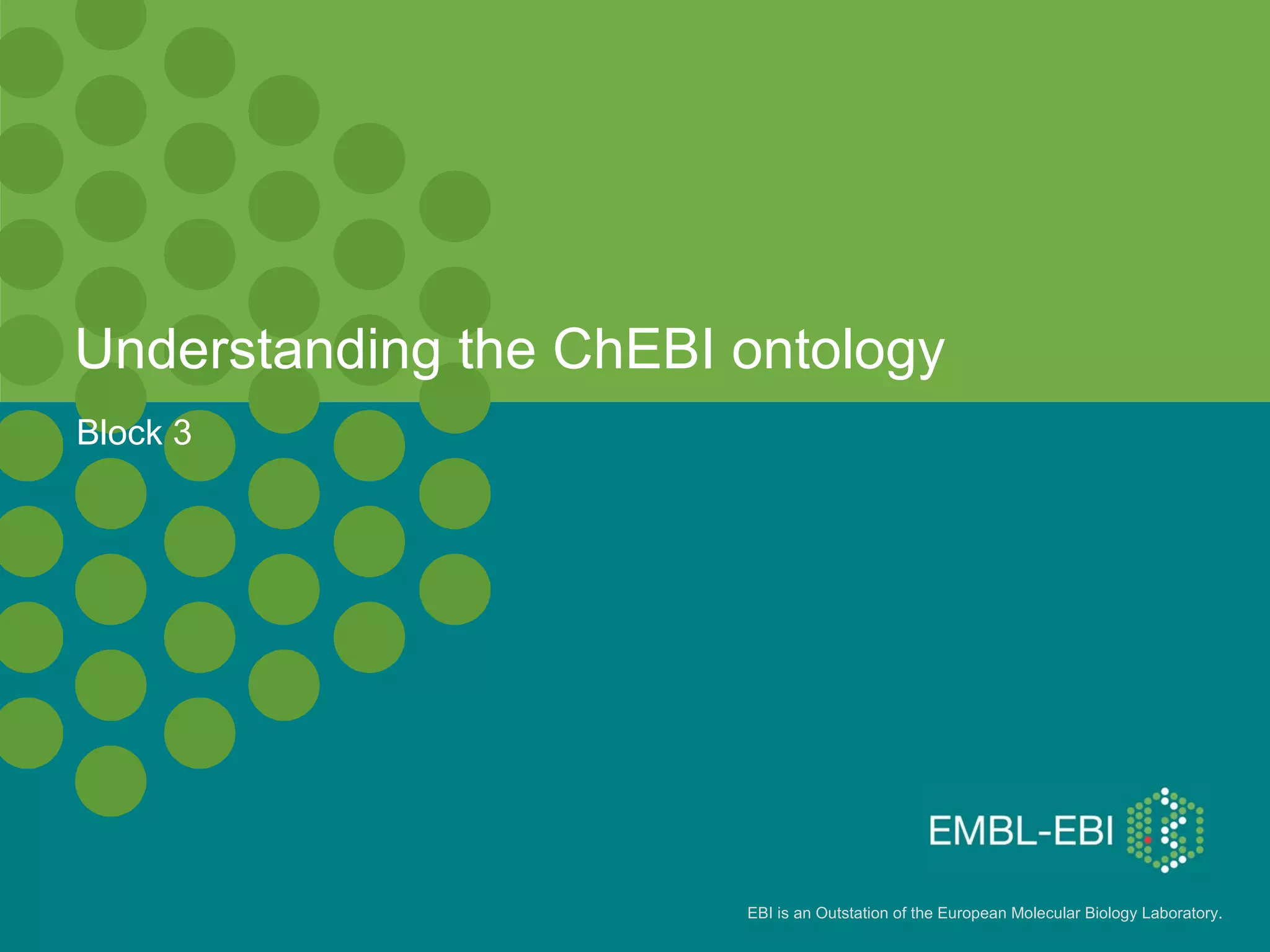 Understanding the ChEBI ontology Block 3 