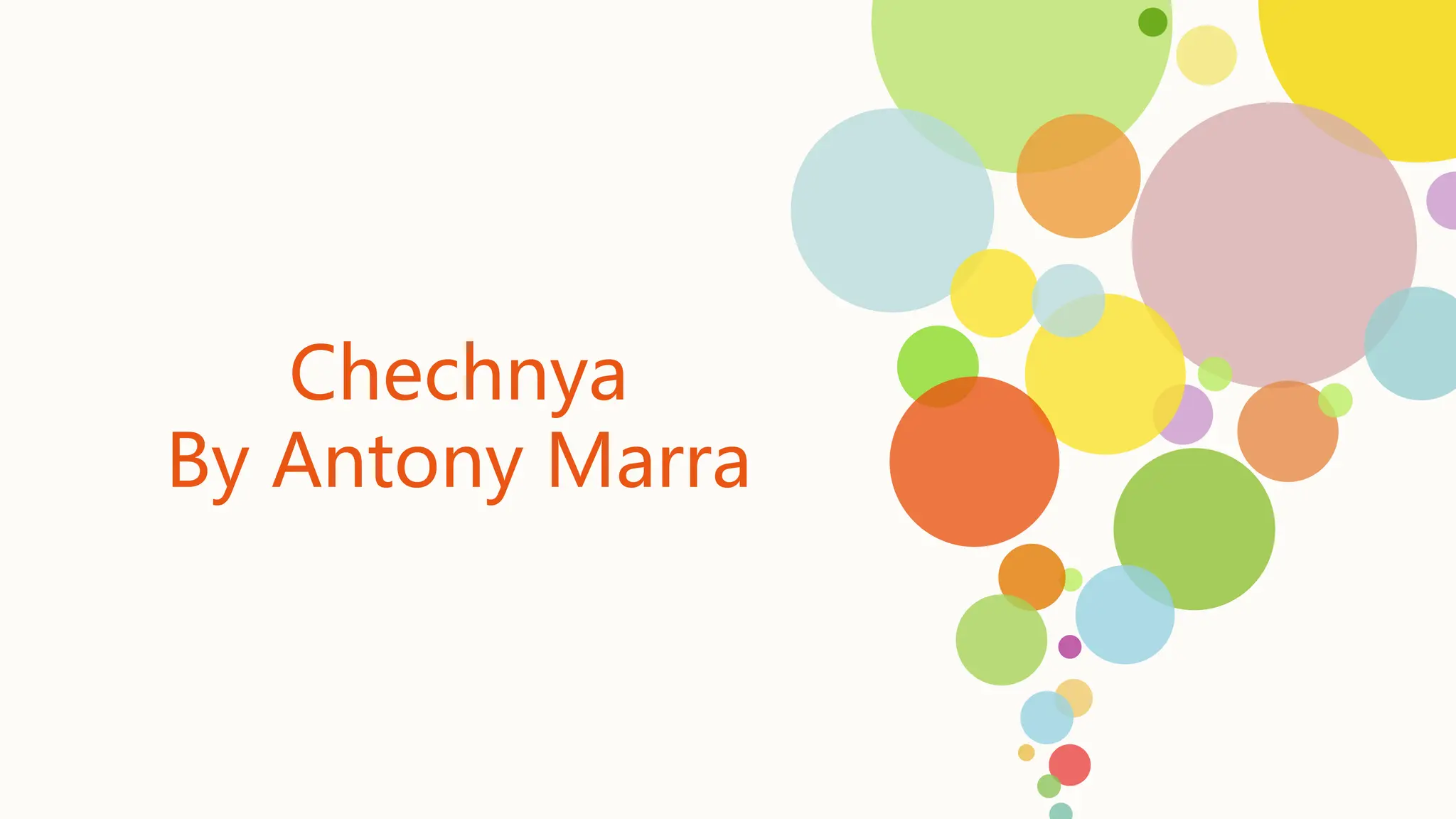 Chechnya Story document group presentation PPT