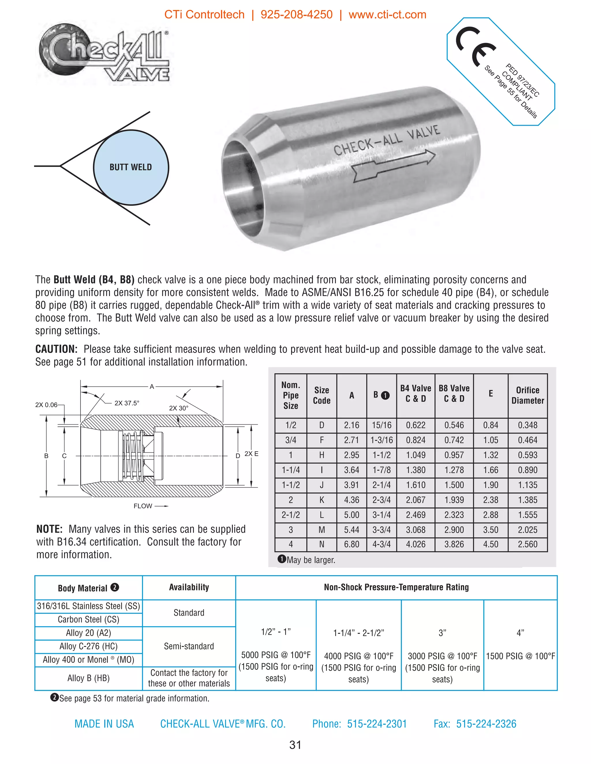 CheckAll Valve Product Catalog PDF