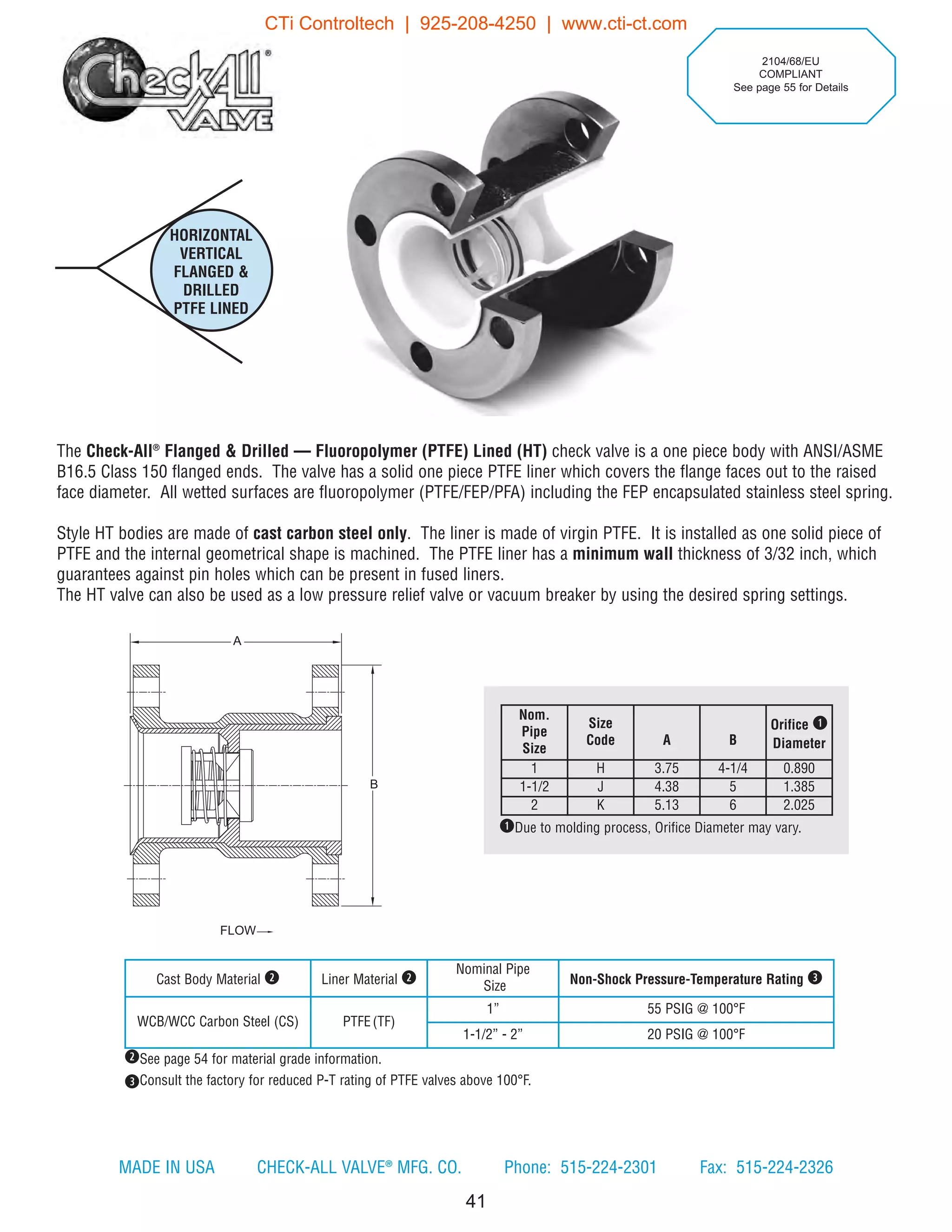 CheckAll Valve Product Catalog PDF